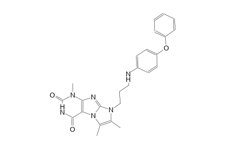 1H-imidazo[2,1-f]purine-2,4(3H,8H)-dione, 1,6,7-trimethyl-8-[3-[(4-phenoxyphenyl)amino]propyl]-