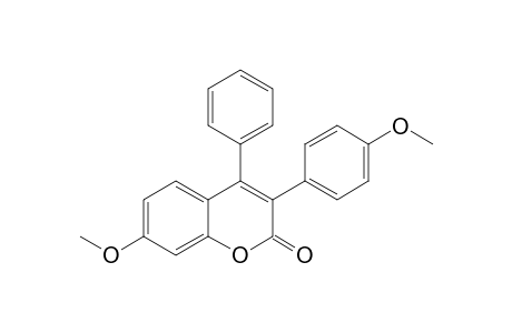 7-Methoxy-3-(4'-methoxyphenyl)-4-phenylcoumarin