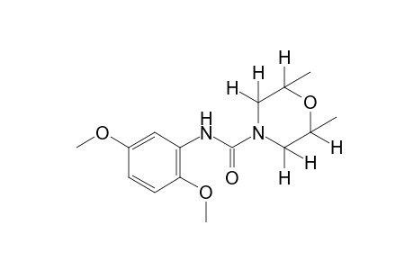 2',5'-dimethoxy-2,6-dimethyl-4-morpholinecarboxanilide