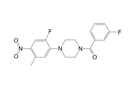 [4-(2-Fluoro-5-methyl-4-nitro-phenyl)-piperazin-1-yl]-(3-fluoro-phenyl)-methanone