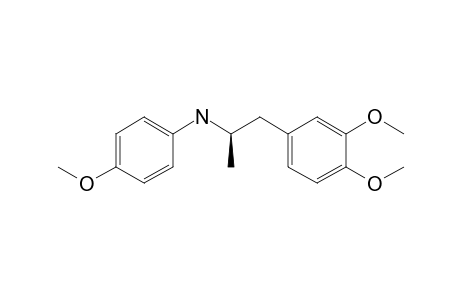 (-)-(1R)-N-[2-(3,4-dimethoxyphenyl)-1-methylethyl]-N-(4-methoxyphenyl)amine