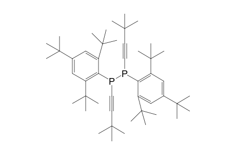 1,2-Bis(3,3-dimethyl-1-butynyl)-1,2-bis(2,4,6-tri-t-butylphenyl)diphosphane