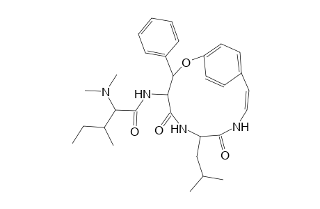 Pentanamide, 2-(dimethylamino)-3-methyl-N-[7-(2-methylpropyl)-5,8-dioxo-3-phenyl-2-oxa-6,9-diazabicyclo[10.2.2]hexadeca-10,12,14,15-tetraen-4-yl]-, [3R-[3R*,4S*(2S*,3R*),7S*]]-