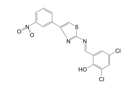 2,4-dichloro-6-{N-[4-(m-nitrophenyl)-2-thiazolyl]formimidoyl}phenol