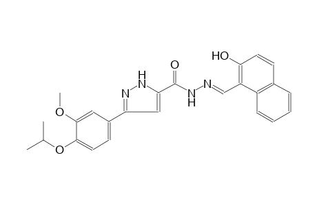 N'-[(E)-(2-hydroxy-1-naphthyl)methylidene]-3-(4-isopropoxy-3-methoxyphenyl)-1H-pyrazole-5-carbohydrazide