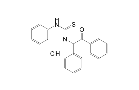 1,2-diphenyl-2-(2-thioxo-2,3-dihydro-1H-benzimidazol-1-yl)ethanone hydrochloride