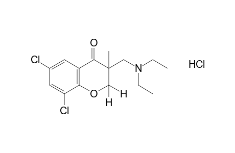 6,8-dichloro-3-[(diethylamino)methyl]-3-methyl-4-chromanone, hydrochloride