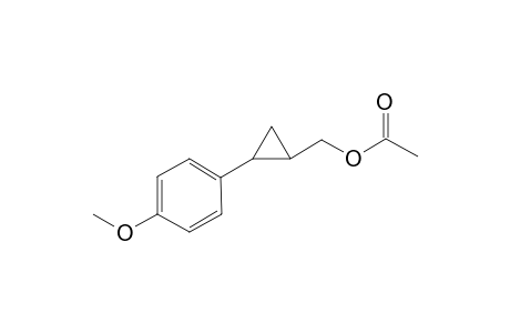 (2-(4-methoxyphenyl)cyclopropyl)methyl acetate