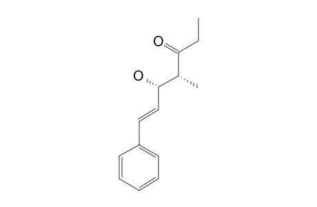 SYN-(4S,5S)-5-HYDROXY-4-METHYL-7-PHENYL-6-HEPTEN-3-ONE