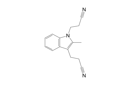 3-[1-(2-cyanoethyl)-2-methyl-3-indolyl]propanenitrile