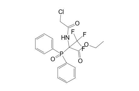 Ethyl 2-(2-chloroacetamido)-2-(diphenylphosphinoyl)-3,3,3-trifluoropropionate