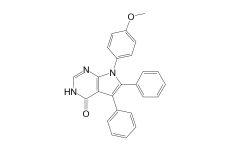 7-(4-Methoxyphenyl)-5,6-diphenyl-7H-pyrrolo[2,3-d]pyrimidin-4(3H)-one