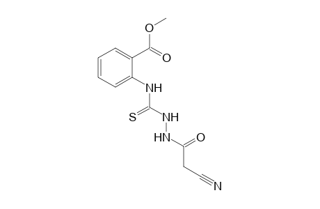 o-[3-(2-cyanoacetamido)-2-thioureido]benzoic acid, methyl ester