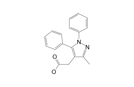 1H-Pyrazole-4-acetic acid, 3-methyl-1,5-diphenyl-