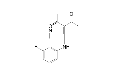 N-(2-acetyl-3-oxo-1-butenyl)-6-fluoroanthranilonitrile