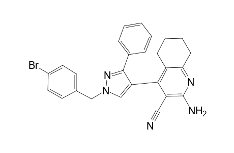 2-amino-4-[1-(4-bromobenzyl)-3-phenyl-1H-pyrazol-4-yl]-5,6,7,8-tetrahydro-3-quinolinecarbonitrile