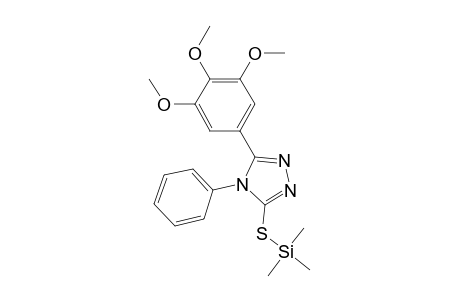 4-Phenyl-5-(3,4,5-trimethoxyphenyl)-4H-1,2,4-triazole-3-thiol, tms derivative