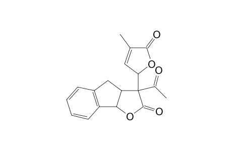 3-Acetyl-3-(4-methyl-5-oxo-2,5-dihydrofuran-2-yl)-3,3a,4,8b-tetrahydroindeno[1,2-b]furan-2-one