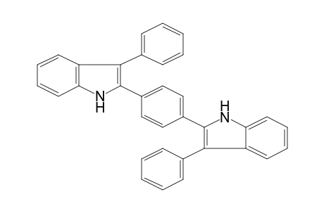 Benzene, 1,4-bis(3-phenylindol-2-yl)-