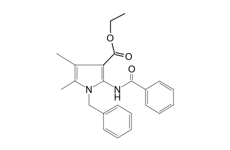 2-benzamido-1-benzyl-4,5-dimethylpyrrole-3-carboxylic acid, ethyl ester