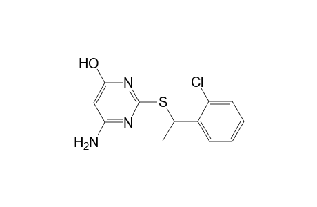 6-Amino-2-([1-(2-chlorophenyl)ethyl]sulfanyl)-4-pyrimidinol