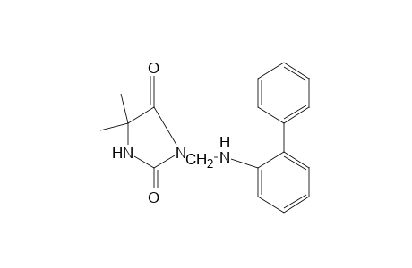 5,5-dimethyl-3-[(o-phenylanilino)methyl]hydantoin