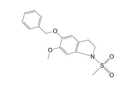 5-(benzyloxy)-6-methoxy-1-(methylsulfonyl)indoline