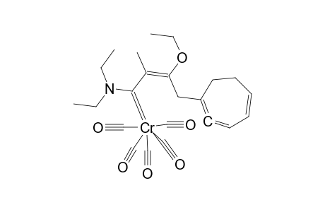 Pentacarbonyl[4-cycloheptatrienyl-1-(diethylamino)-3-ethoxy-2-methyl-2(E)-butenylidene] chromium