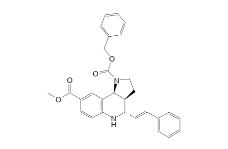 (3aS,4S,9bS)-4-[(E)-2-phenylethenyl]-2,3,3a,4,5,9b-hexahydropyrrolo[3,2-c]quinoline-1,8-dicarboxylic acid O8-methyl ester O1-(phenylmethyl) ester