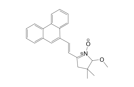 (E)-2-Methoxy-3,3-dimethyl-5-(2-phenanthrene-9-ylethenyl)-3,4-dihydro-2H-pyrrole 1-oxide