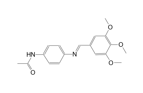 acetamide, N-[4-[[(E)-(3,4,5-trimethoxyphenyl)methylidene]amino]phenyl]-