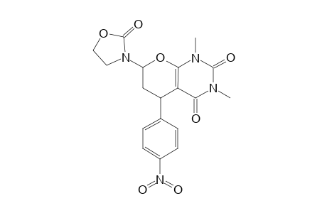 (5rs,7rs)-1,5,6,7-Tetrahydro-1,3-dimethyl-7-(2'-oxo-3'-oxazolidinyl)-5-(p-nitrophenyl)-2H-pyrano[2,3-D]pyrimidine-2,4(3H)-dione