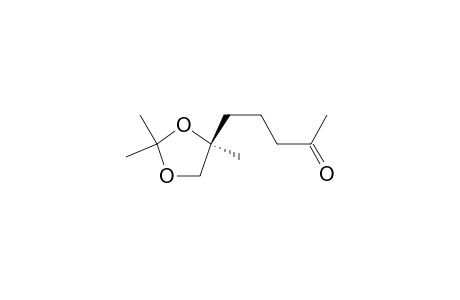 5-(2,2,4-Trimethyl-1,3-dioxlan-4-yl)pentan-2-one