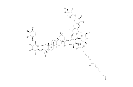 #2;MASONOSIDE-B;3-O-[ALPHA-L-ARABINOPYRANOSYL-(1->6)-BETA-D-GLUCOPYRANOSYL]-28-O-[2-O-[BETA-D-APIOFURANOSYL-(1->4)-BETA-D-XYLOPYRANOSYL-(1->4)-ALPHA-L-RHAMNOPY