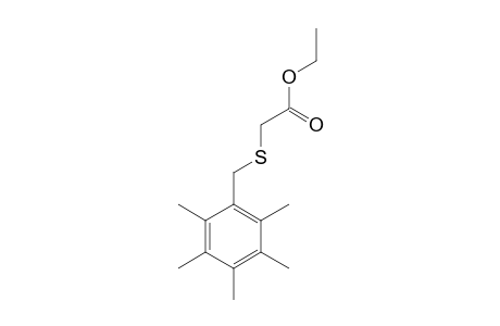 (2,3,4,5,6-Pentamethyl-benzylthio)-acetic acid, ethyl ester