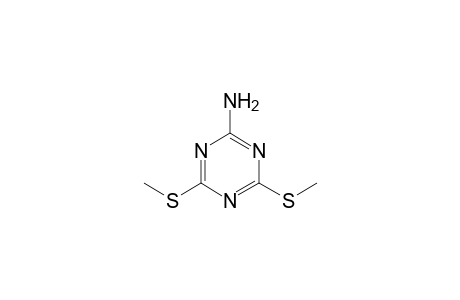 2-amino-4,6-bis(methylthio)-s-triazine