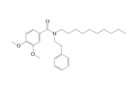 Benzamide, 3,4-dimethoxy-N-(2-phenylethyl)-N-decyl-