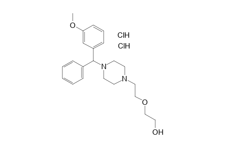 2-{2-{4-[(m-METHOXYPHENYL)PHENYLMETHYL]-1-PIPERAZINYL}ETHOXY}ETHANOL, DIHYDROCHLORIDE