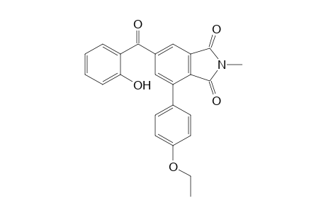 4-(4-ETHOXYPHENYL)-6-(2-HYDROXYBENZOYL)-2-METHYLISOINDOLE-1,3-DIONE