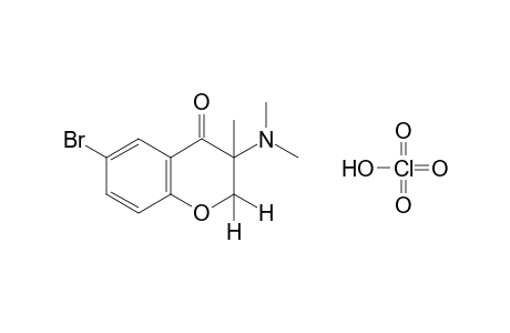 6-bromo-3-(dimethylamino)-3-methyl-4-chromanone, perchlorate