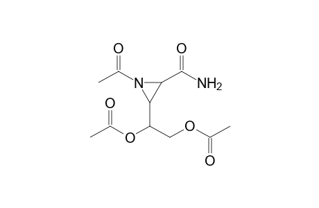 [(1RS.2'SR,3RS)-1-(1'-acetyl-3'-carbamoylaziridin-2'-yl)ethylene] diacetate