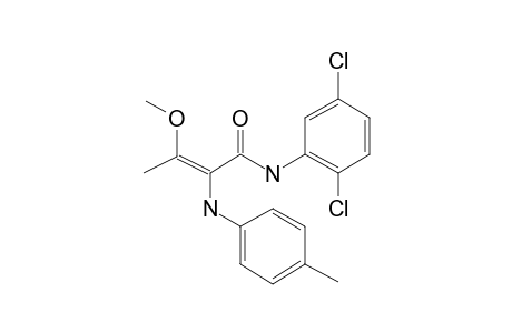 2-Butenamide, N-(2,5-dichlorophenyl)-3-methoxy-2-[(4-methylphenyl)amino]-, (E)-