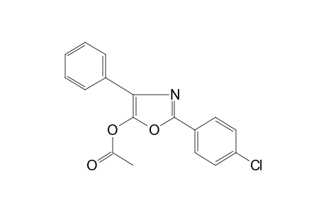 2-(p-chlorophenyl)-4-phenyl-5-oxazolol, acetate (ester)