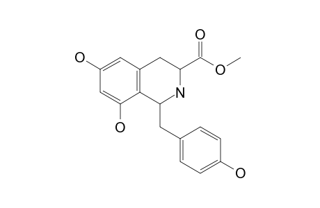 Methyl 6,8-dihydroxy-1-((p-hydroxybenzyl)-1,2,3,4-tetrahydroisoquinoline-3-carboxylate