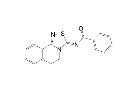 5,6-Dihydro-3-benzoylimino-3H-[1,2,4]thiadiazolo[3,4-a]isoquinoline