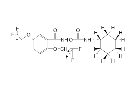 N-[2,5-BIS(2,2,2-TRIFLUOROETHOXY)BENZOYL]-O-(CYCLOHEXYLCARBAMOYL)HYDROXYLAMINE