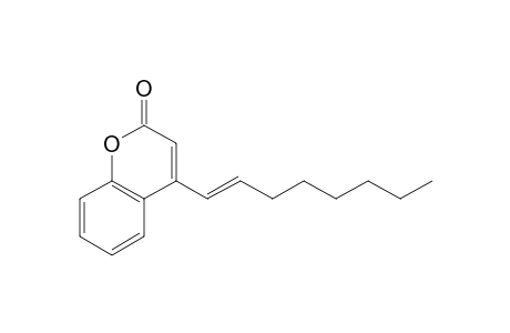 (E)-4-(Octenyl)coumarin