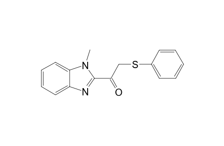 1-Methyl-2-[.alpha.-(phenylthia)acetyl]benzimidazole