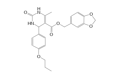 5-pyrimidinecarboxylic acid, 1,2,3,4-tetrahydro-6-methyl-2-oxo-4-(4-propoxyphenyl)-, 1,3-benzodioxol-5-ylmethyl ester