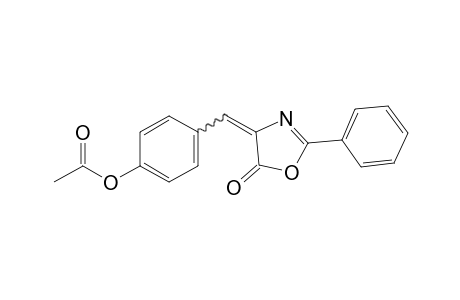 4-(p-hydroxybenzylidene)-2-phenyl-2-oxazolin-5-one, acetate(ester)